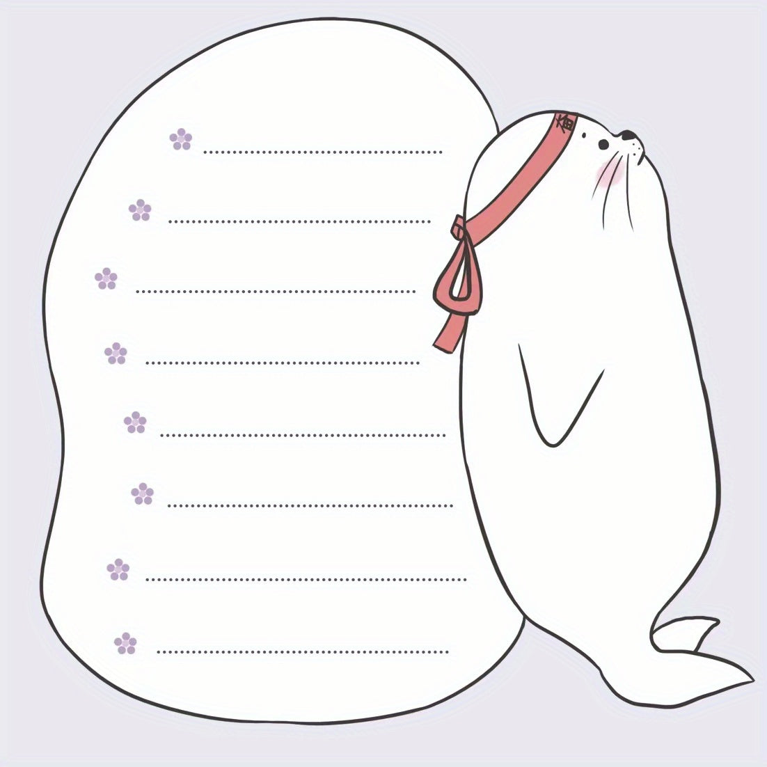 30-Pack Cartoon Seal Sticky Notes for Office and Students