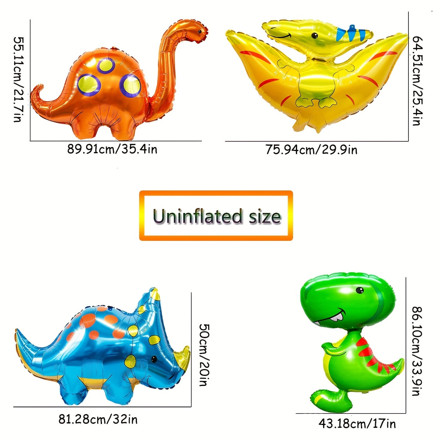 1pc Dinosaur Balloon Cartoon Q Version Large Tyrannosaurus Rex Balloon