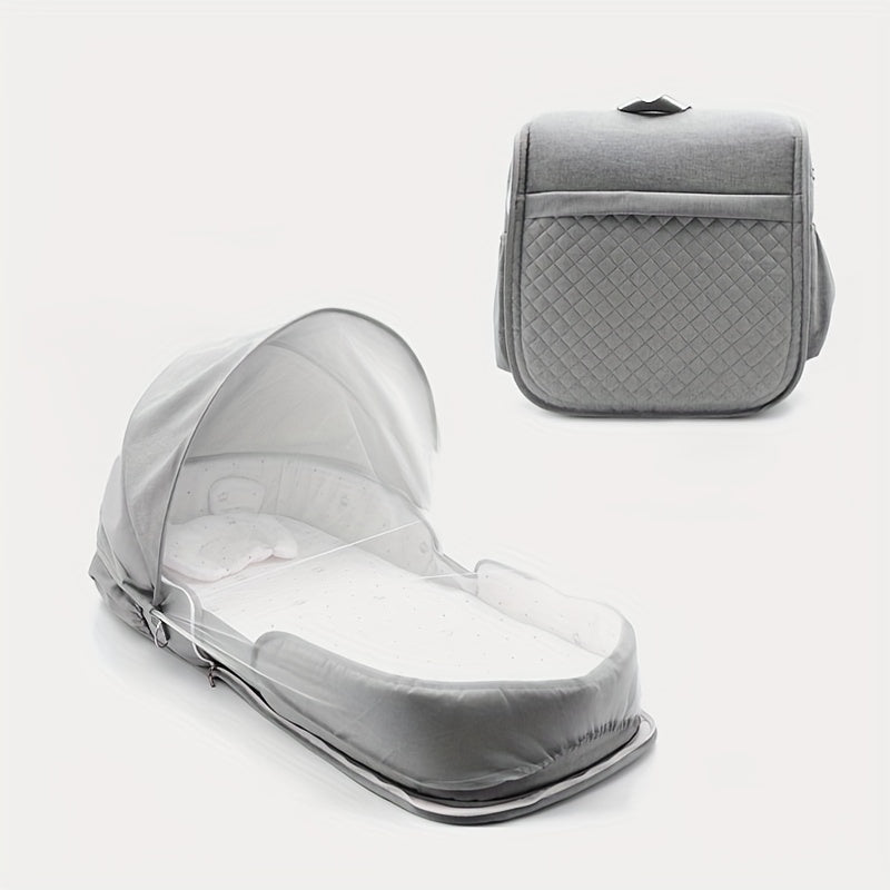 1pc Crib In Bed Newborn Bionic Bed Mommy Bag Backpack Baby Crib Folding Portable