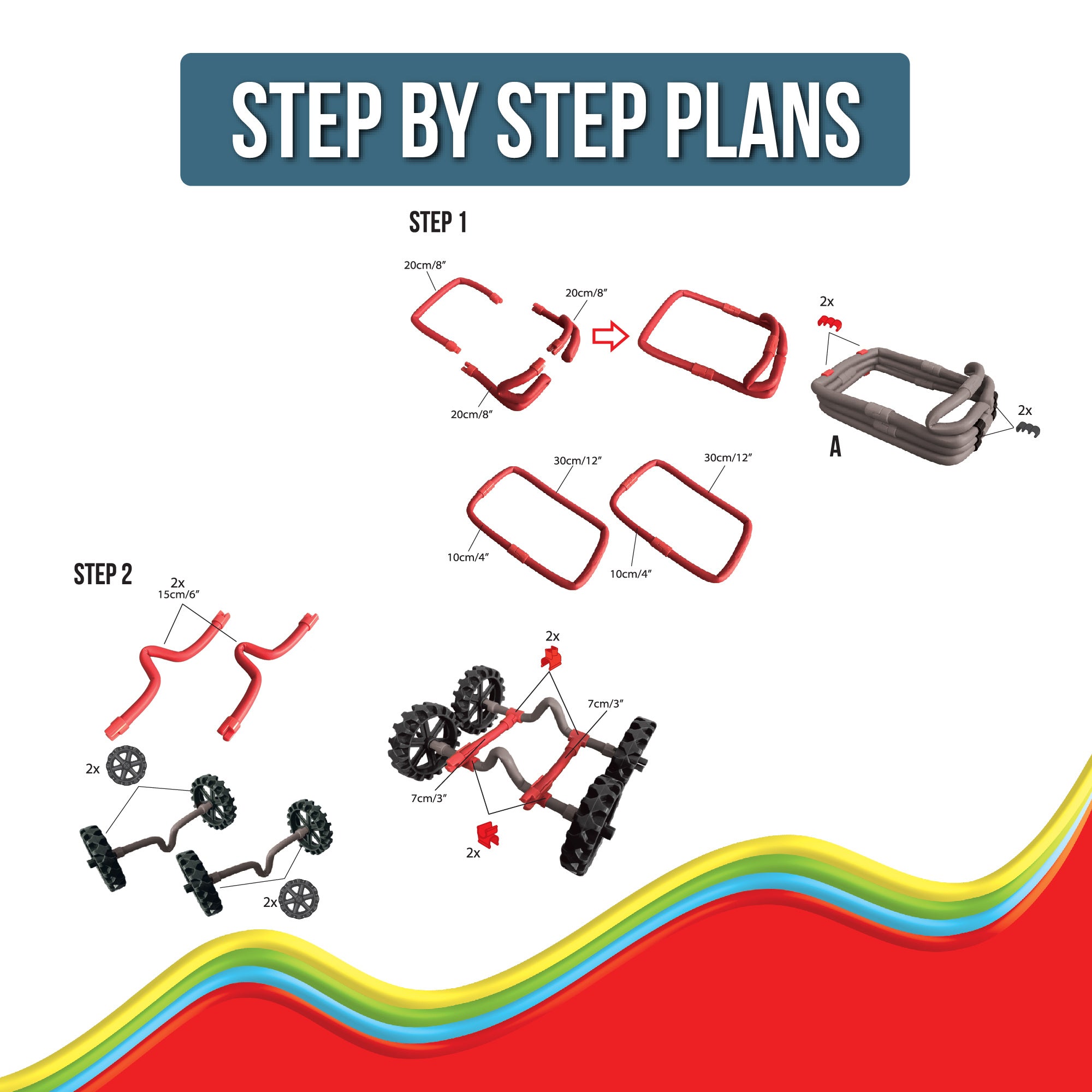 Spaghetteez Wiggly Roadster Construction Set