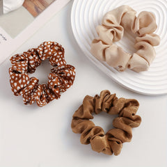 Leopard Pattern Scrunchies Hair Tie Retro Style Hair Rope