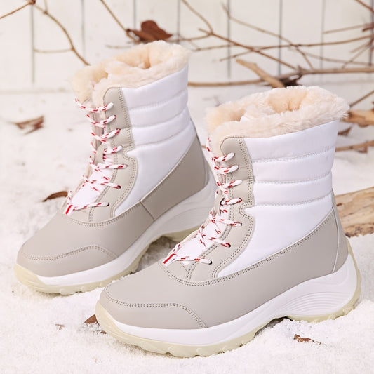 Women's Outdoor Snow Boots Warm Plush Lined Winter Insulated Shoes