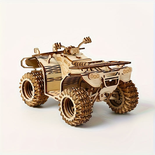 3D Wooden Puzzle Model of a Beach Car Assembly Toy