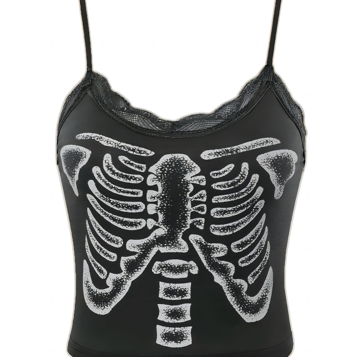 Graphic Print Crop Cami for Summer & Spring