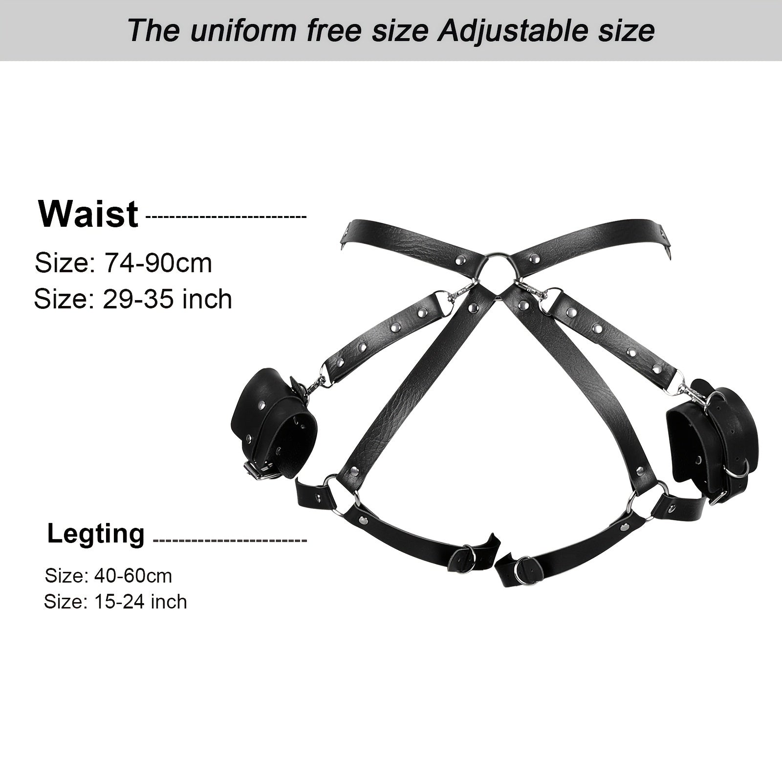 Punk Waist Harness Belt Leather Lingerie Leg Body Garter Gothic