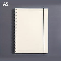 A5 Spiral Hardcover Notebook 80 Sheets Horizontal Line Grid Blank Inner Page