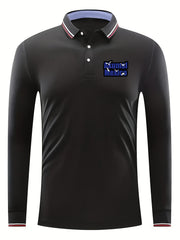 AKUMAL MEXICO Men's Custom Fit Long Sleeve Polo Shirt