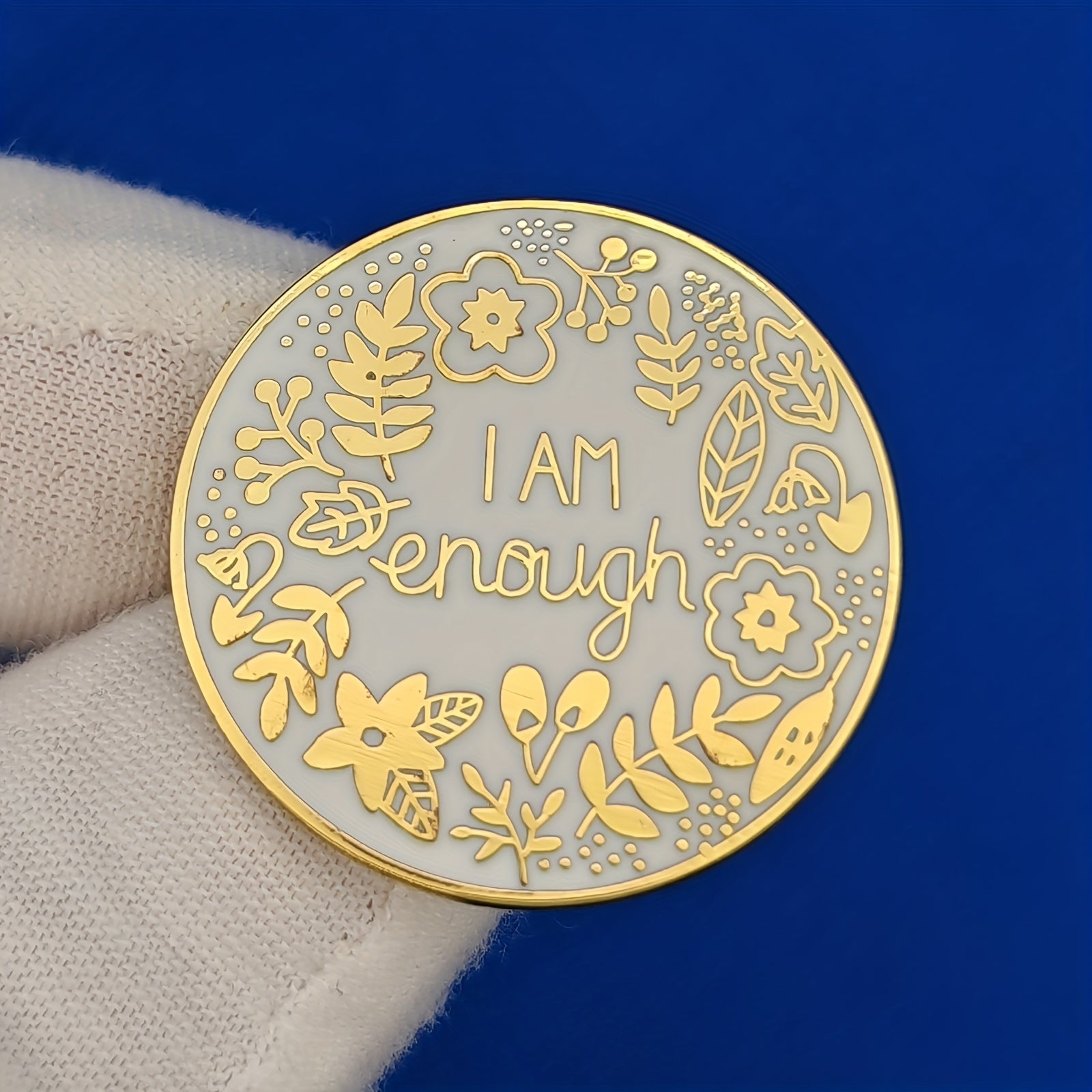 I Am Enough Mental Health Awareness Enamel Brooch Pins