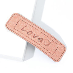 PU Leather LOVE Hair Clip Female Hair Accessories