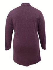  Solid Long Sleeve Belted Cardigan