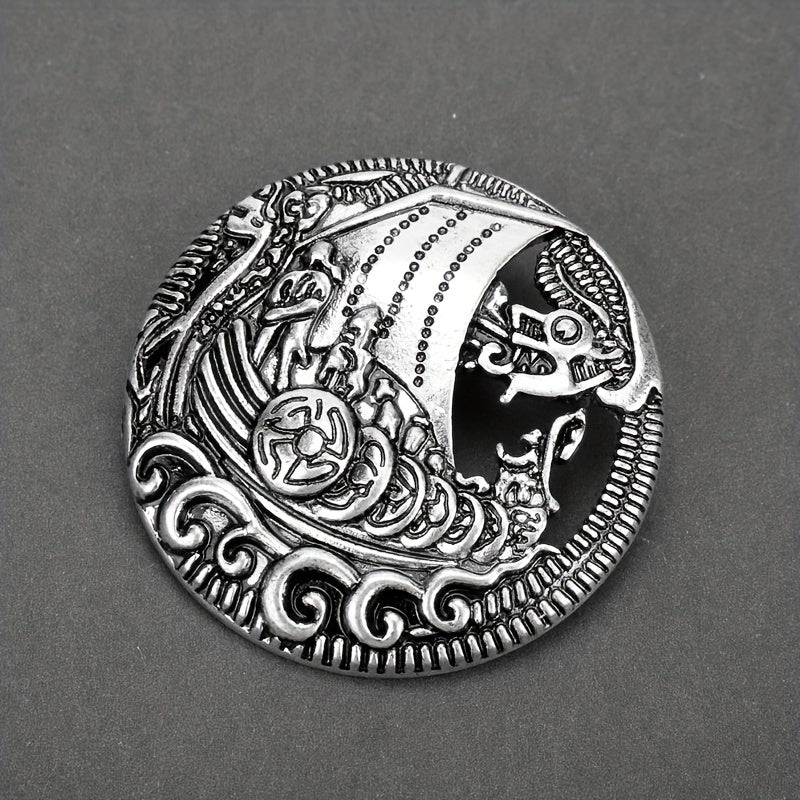 Medieval Pattern Brooch Retro Viking Brooch Badge Clothing Bags