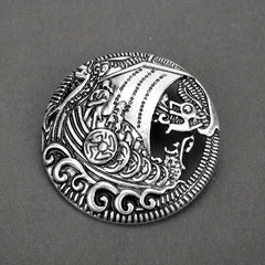 Medieval Pattern Brooch Retro Viking Brooch Badge Clothing Bags