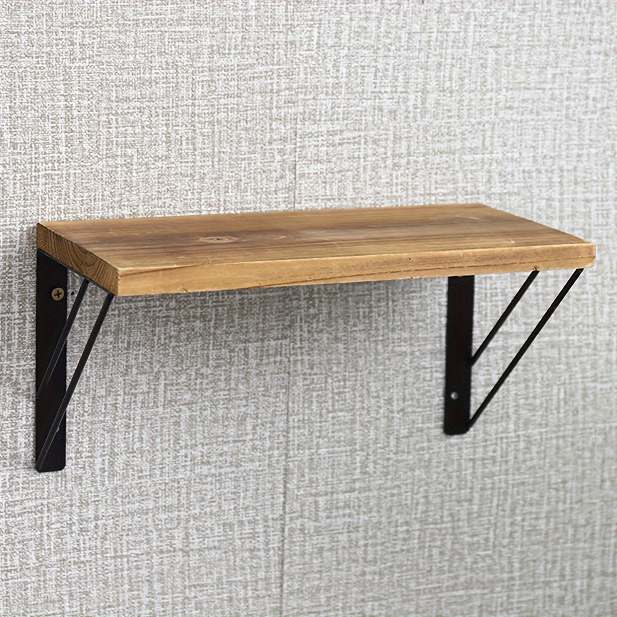Adjustable Kitchen Racks 3 Tier Wall Shelves Wooden Storage Hanging Shelf