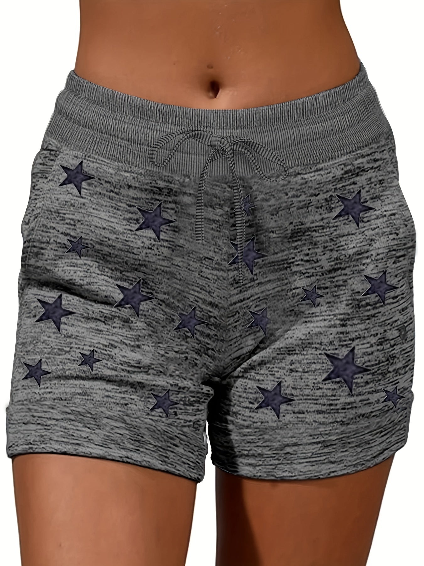 Women's Plus Star Print Drawstring Leggings