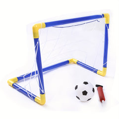Indoor/Outdoor Football Door Game Kit with Ball Pump - Durable Toy for Kids