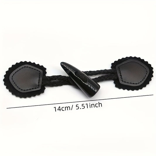 3 Pairs Resin Horn Buckle Leather Belt Rope Buckle