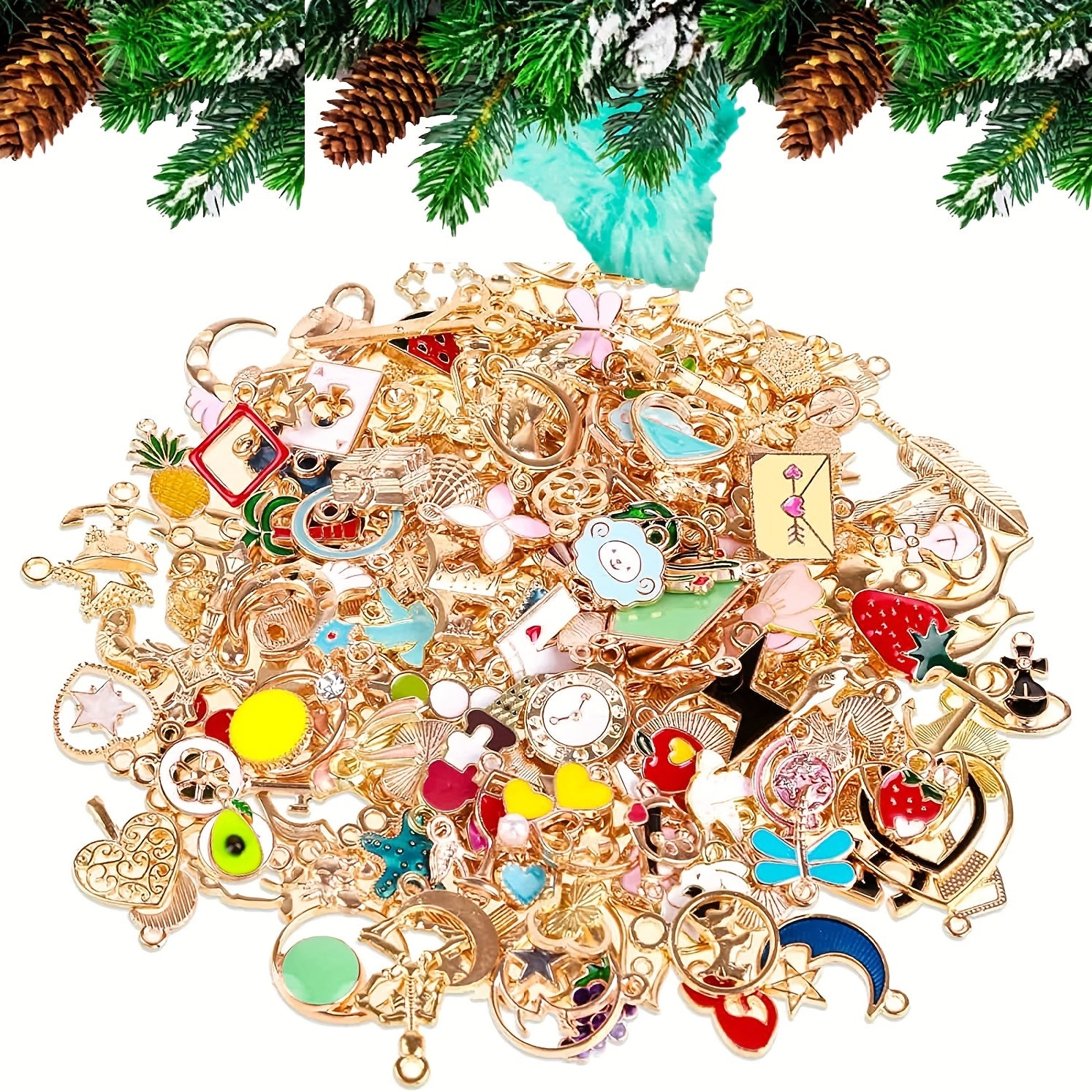 Assorted Jewelry Charms for DIY Necklace Bracelet Making