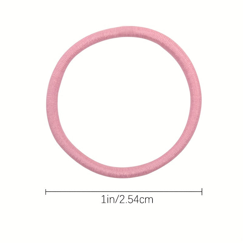 100pcs Elastic Hair Ties for Girls - Perfect Gift for Parties & Daily Life