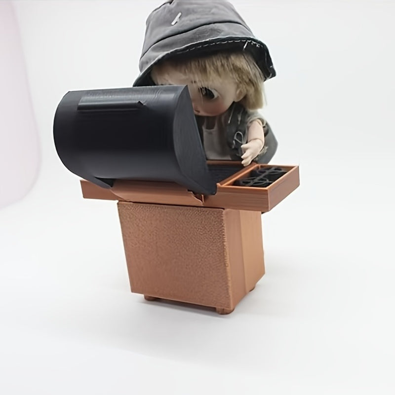 1:20 Scale BBQ Grill Figurine - Copper Finish