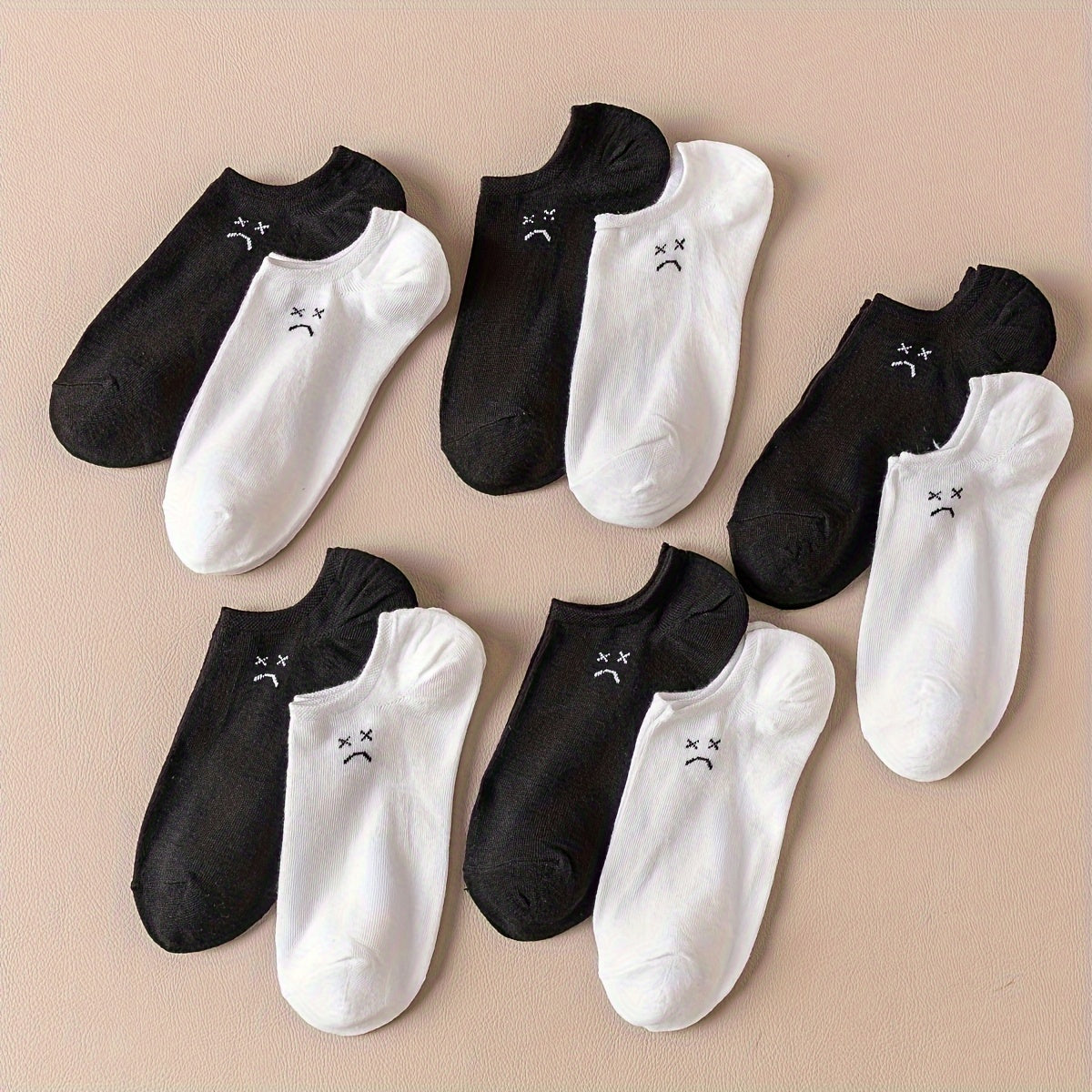 10 Pairs Cartoon Print Low Cut Ankle Socks Women's Stockings