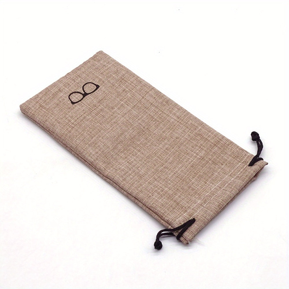 10pcs Waterproof Sunglasses Bags Unisex Print Glasses Cloth Bags