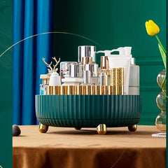 Rotating Cabinet Organizer Turntable Storage Tray for Makeup Cosmetics
