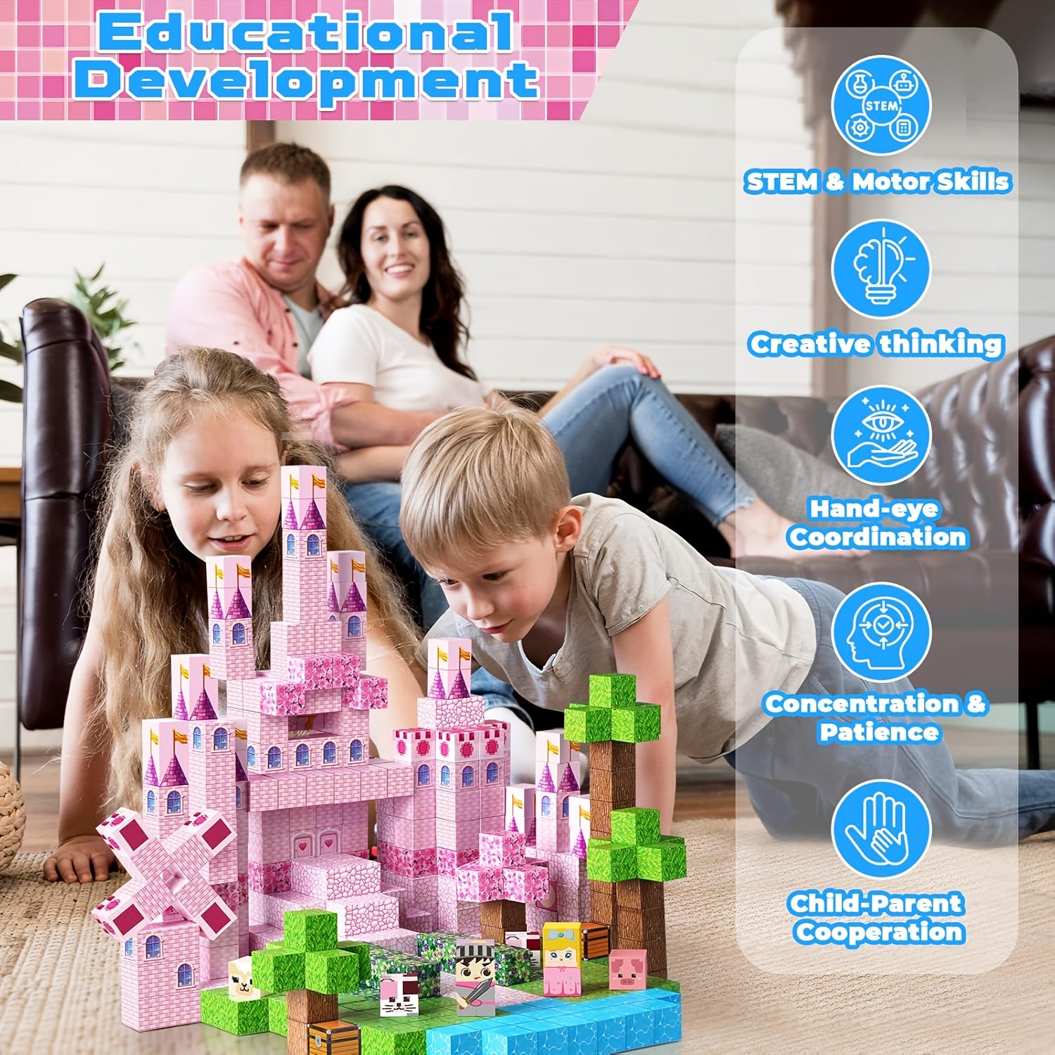 Princess Castle Garden DIY Creative World Building Toy