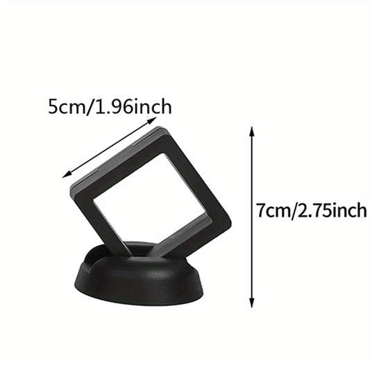 3D Floating Frame Display Holder Stand for Coins and Jewelry