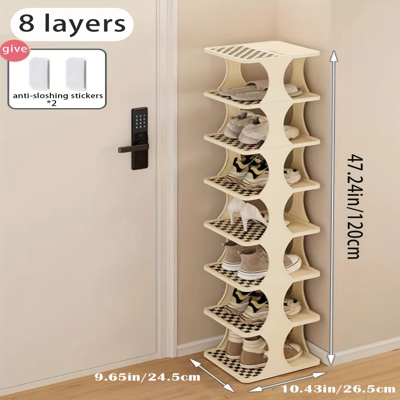 1pc Stackable Shoe Rack Small Space Organizer