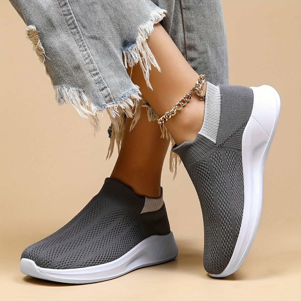 Women's Mesh Breathable Sneakers Lightweight Non-slip Sport Shoes