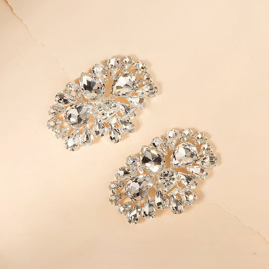 Rhinestone Shoe Clips DIY Floral Shoe Buckle Wedding Party