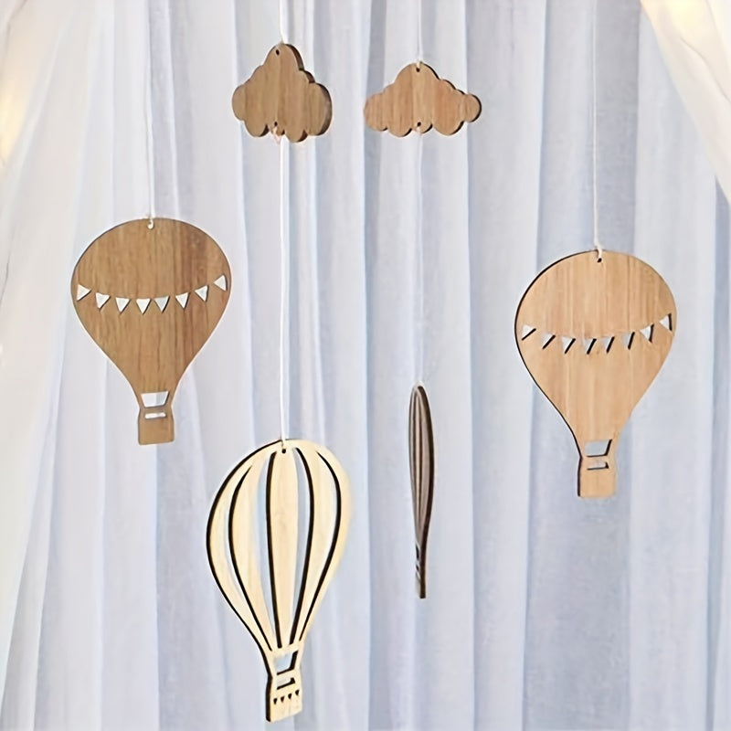 Colorful Hot Air Balloon Wind Chimes for Kids' Rooms