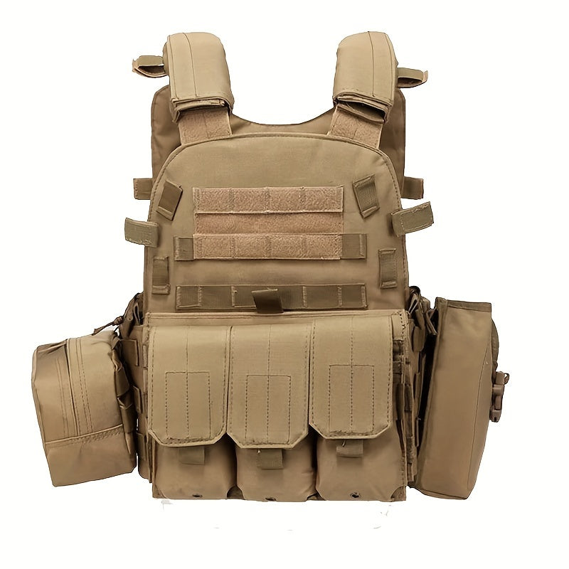 Tactical Camo Plate Carrier Vest for Camping