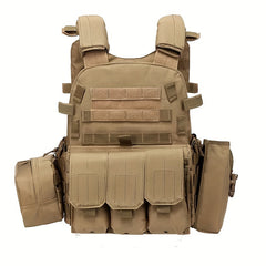 Tactical Camo Plate Carrier Vest for Camping