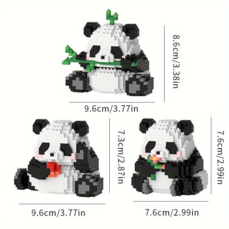 Panda Building Block Toys - 2 Ways to Play - Holiday Gift
