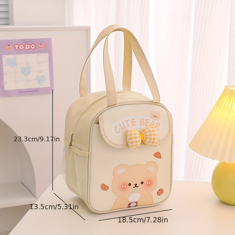 Large Capacity Portable Insulated Lunch Bag for School Work Picnic