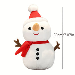 Christmas Santa Elk Snowman Plush Toys Stuffed Doll For Girls