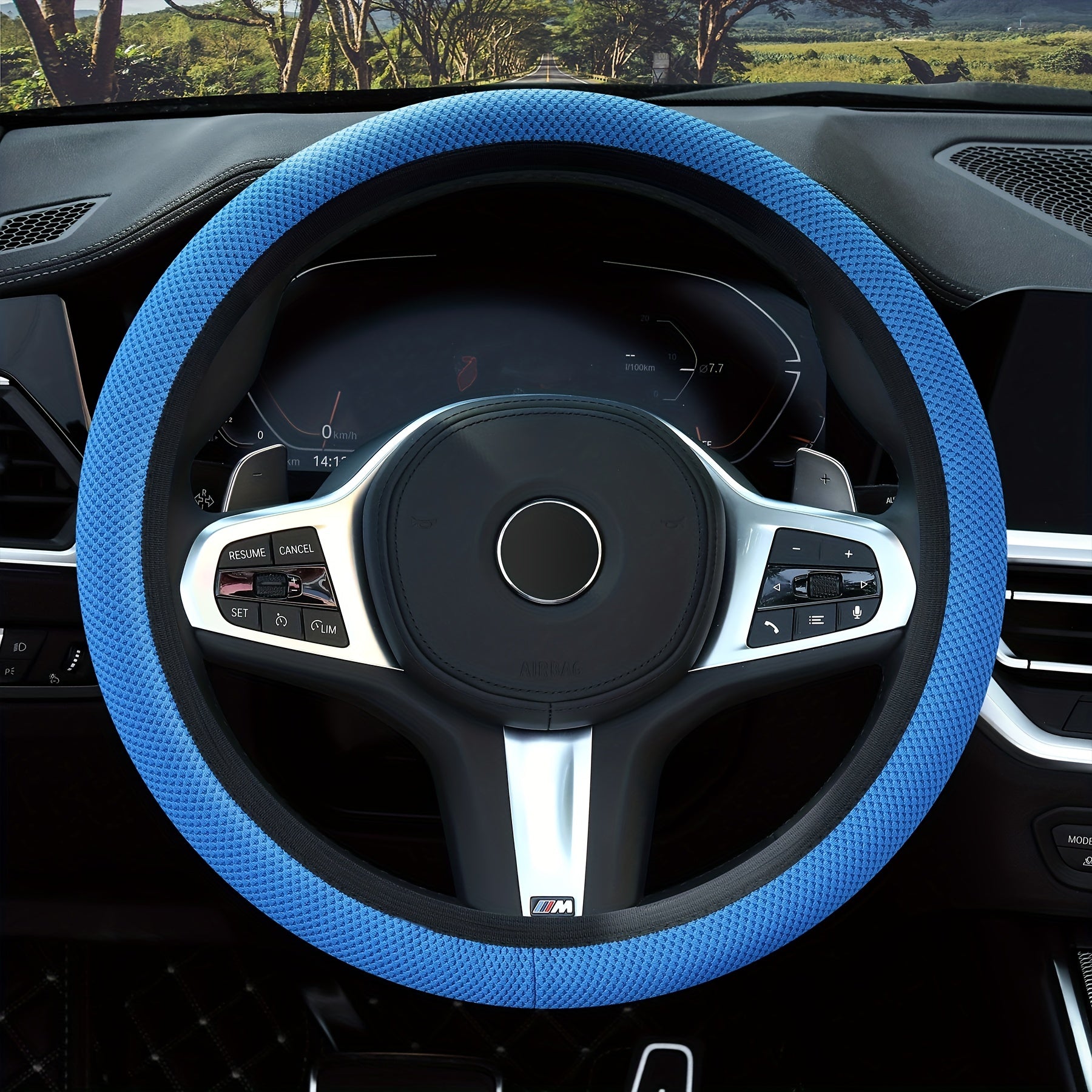 Henisa Universal Steering Wheel Cover - Non Slip & Breathable