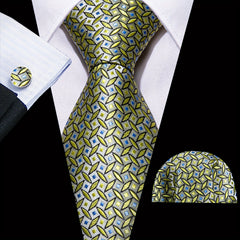 Men's Tie, Handkerchief, Cufflinks Set for Wedding Party