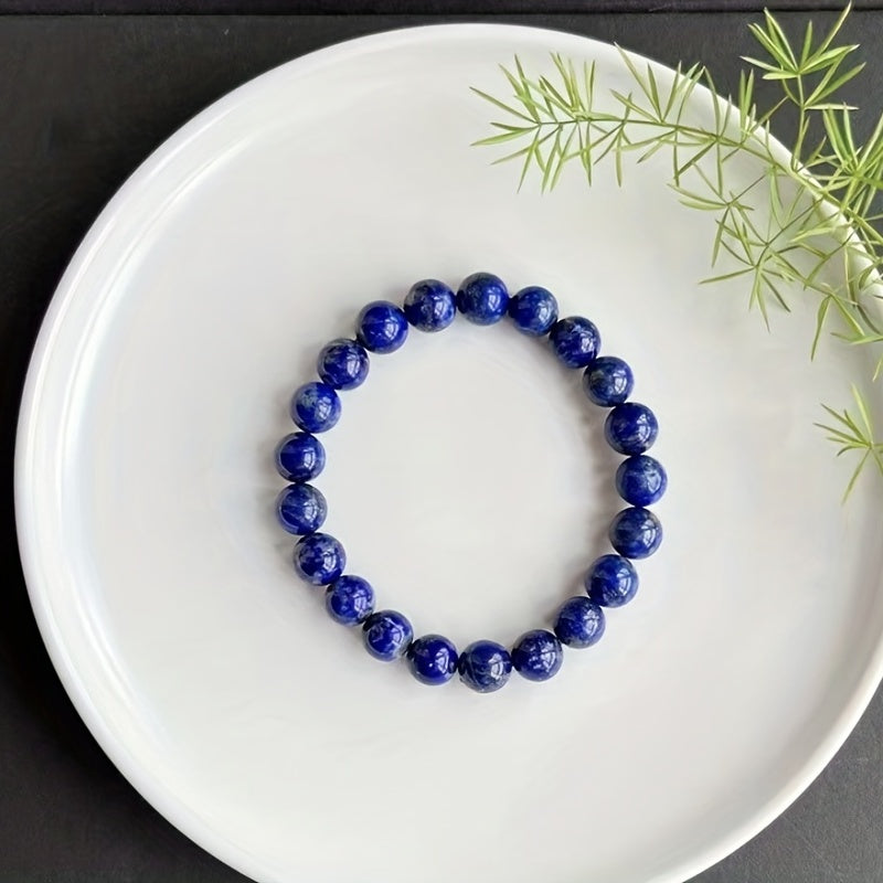 High Pure Natural Lapis Lazuli Bracelet 4mm 6mm 8mm 10mm DIY Beads