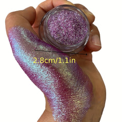 Aurora Chameleon Glitter Powder in Berry Mixed Purple Green Shades