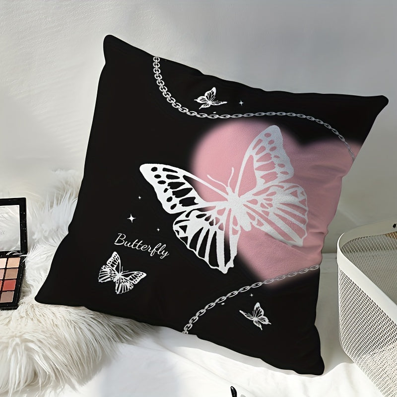 Butterfly Chain Soft Printed Pillow for Home Decoration