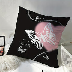 Butterfly Chain Soft Printed Pillow for Home Decoration