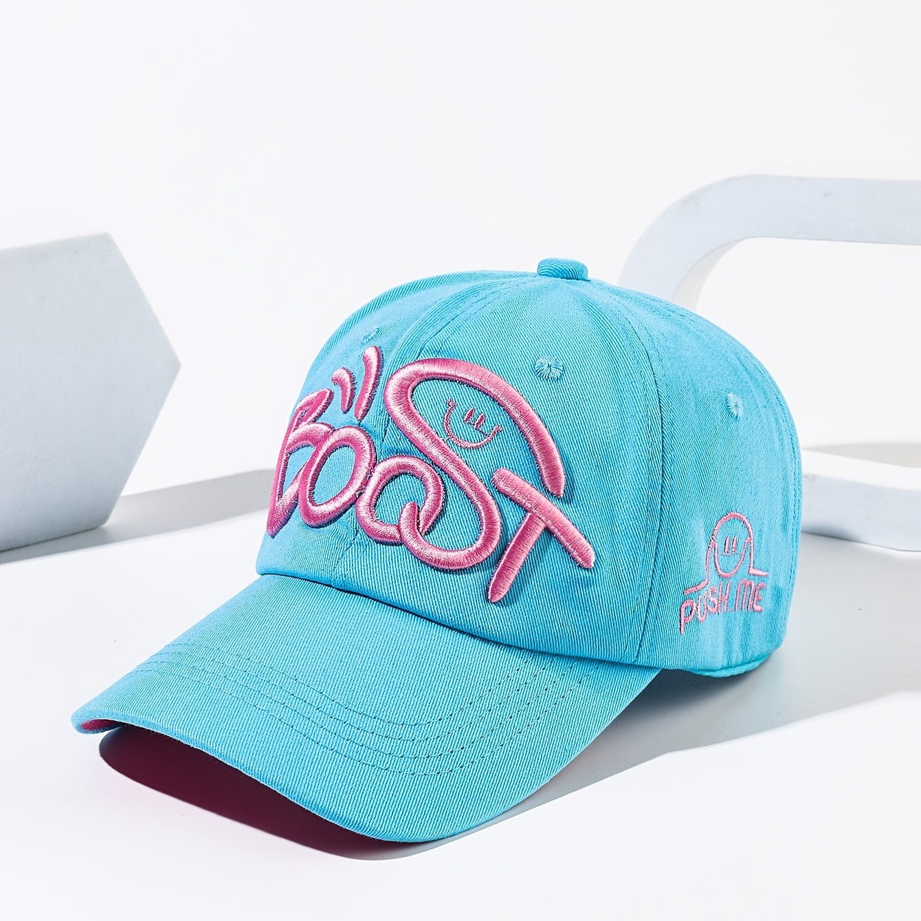 Expression Embroidery Baseball Cap Casual Sports Hat Adjustable Cotton Sun