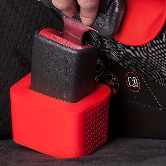 Car Seat Belt Buckle Holder Secure Seatbelt Guard Durable Silicone
