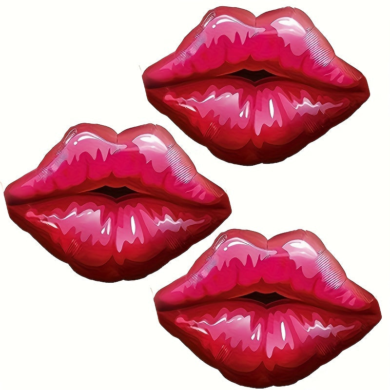 3pcs Lipstick Balloon Set Birthday Party Decoration
