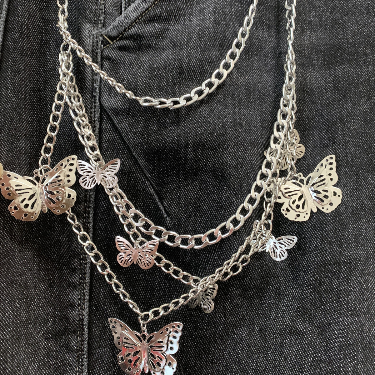 Butterfly Charm Tassel Chain for Pants Decoration