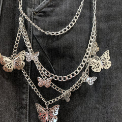 Butterfly Charm Tassel Chain for Pants Decoration