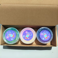 3pcs Crystal Slime Set - Stretchable Dazzling Slime for Boys & Girls