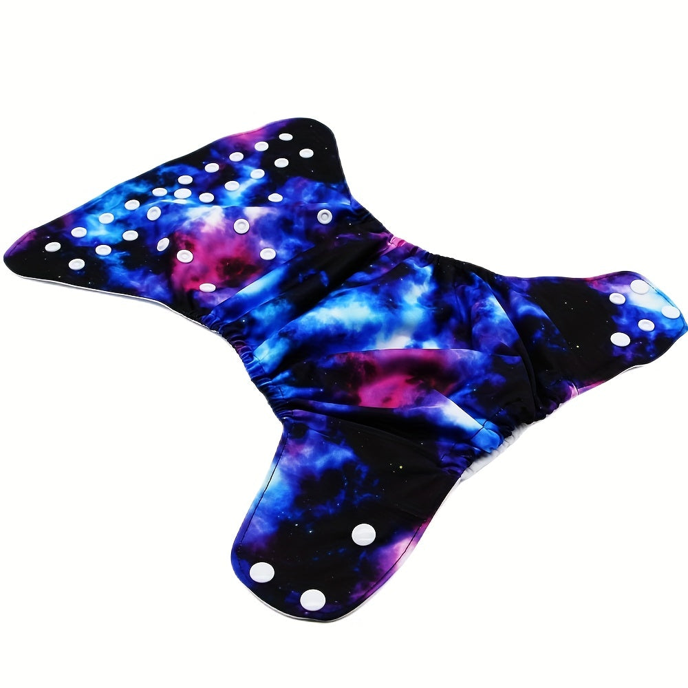 Adjustable Cloth Diaper Magical Starry Sky Print - One Size